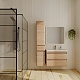 Style Line Тумба с раковиной подвесная Атлантика 80, Люкс, ясень перламутр, PLUS – картинка-20